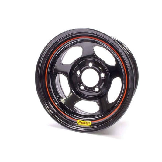 58RC3EB 15 x 8 in. to 5 x 4.75 in. Armor Edge Dirt Track Wheel, 3 in. Back Spacing, Black - 19 lbs