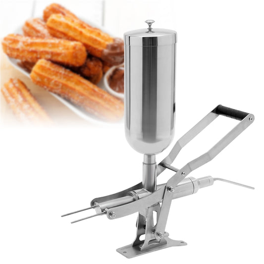 5L Manual Churro Filler, Spanish Donuts Churrera Churros Filler Filling Machine, Stainless Steel Commerical Latin Fruit Donut Machine