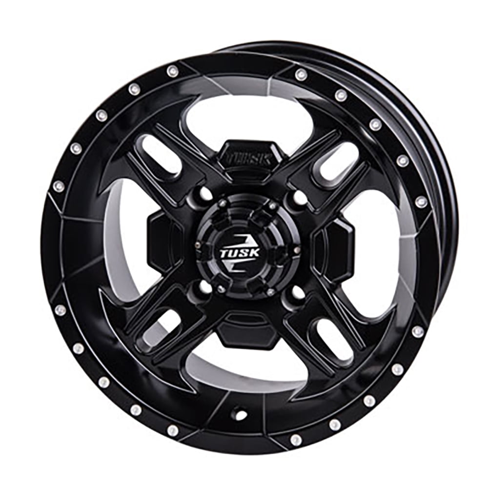 Beartooth Wheel 14x7 5.0 + 2.0 Matte Black 4/137 Compatible With Can-Am Defender HD10 Max X MR 2020