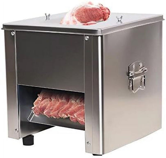 5mm Blade Fresh Meat Slicing Cutting Shredding Machine Commercial Pork Beef Slicer Vegetables Cutter 110V 310r/min
