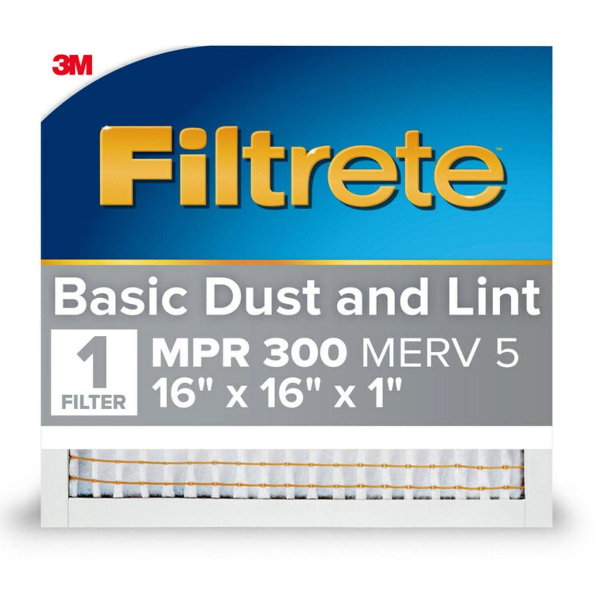 6 Pack Filtrete Dust Reduction Air and Furnace Filter, 300 MPR, 16 x 20 in