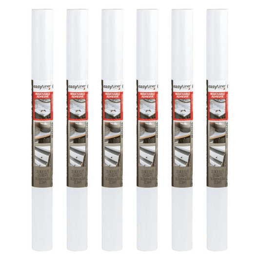 EasyLiner Removable Adhesive Shelf Liner, White 20" x 15' Roll