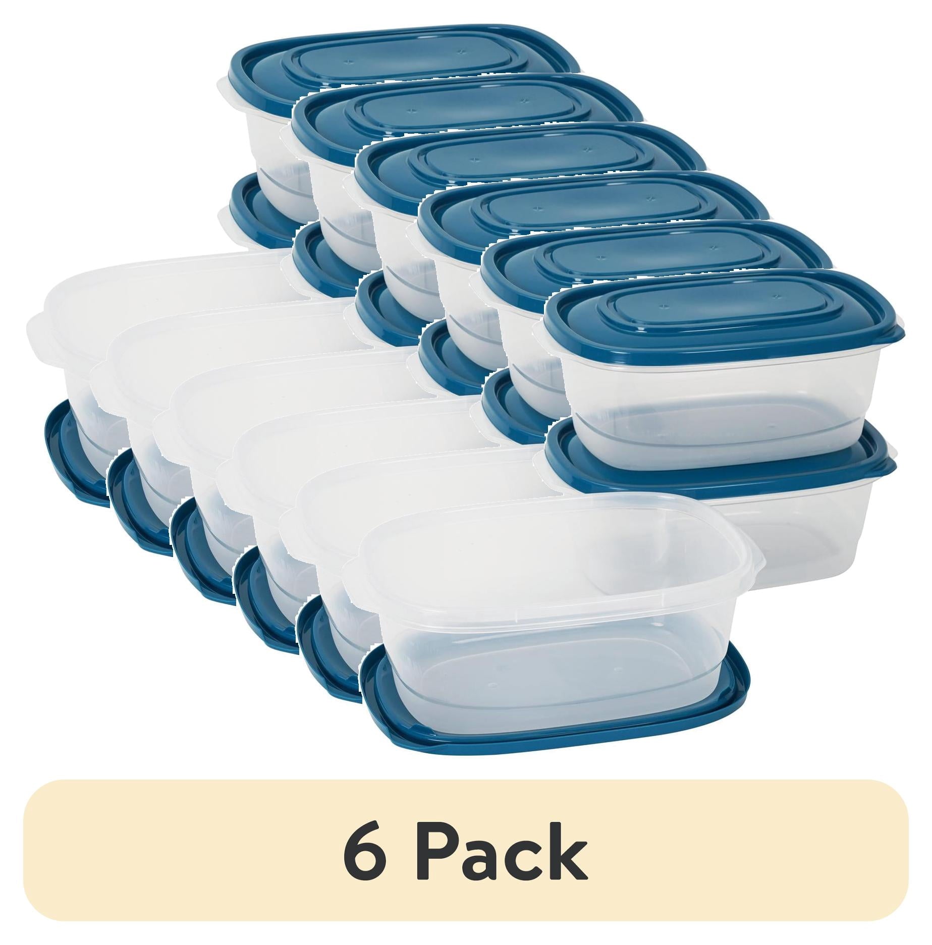 (4 pack) Mainstays Semi Durable Square 8cup Plastic Food Storage Container 3 Pack, A Practical Choice for Dry Goods and Bulk Ingredients