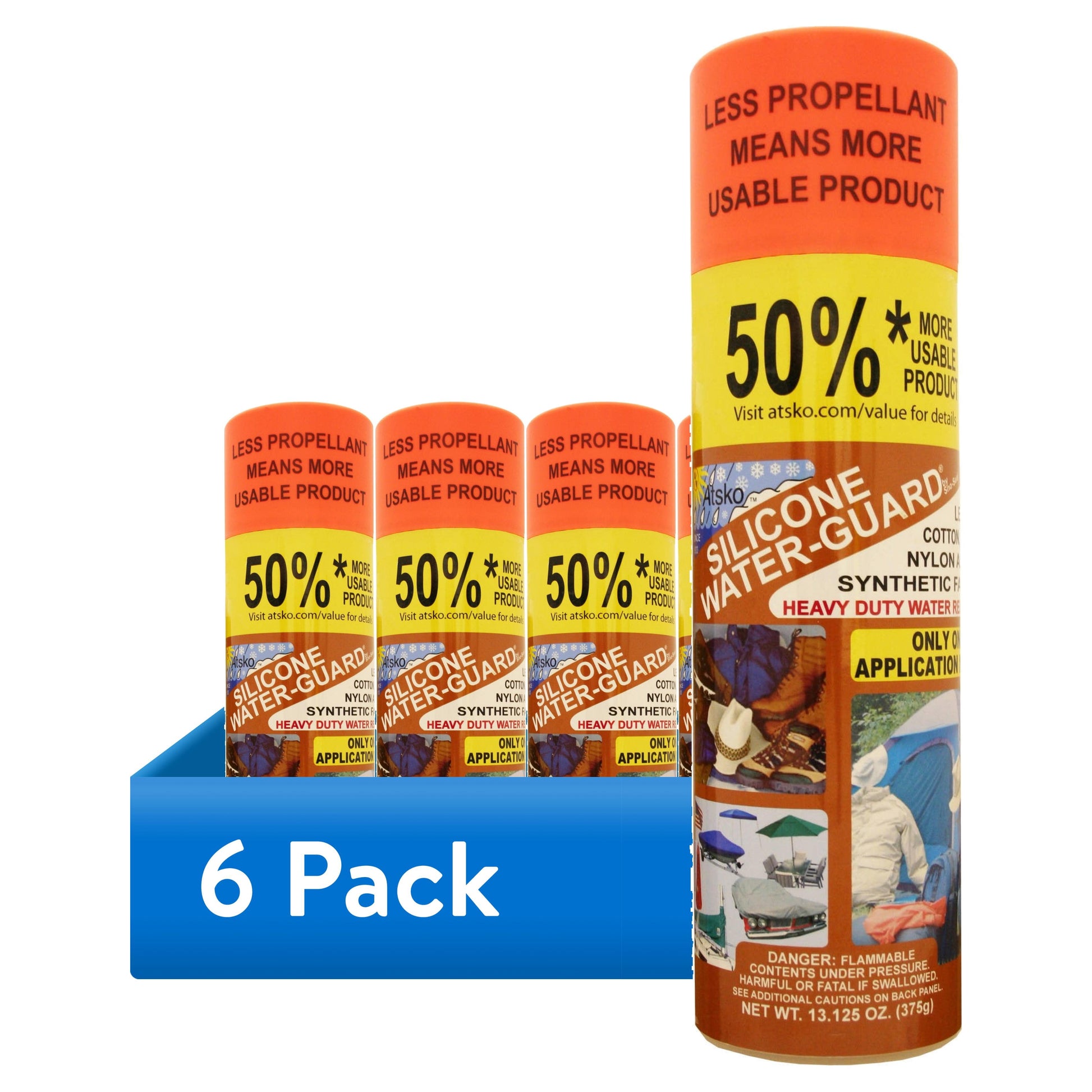(6 pack) V.I.P. Silicone Water-Guard Water Repellent, 13.13 Ounces
