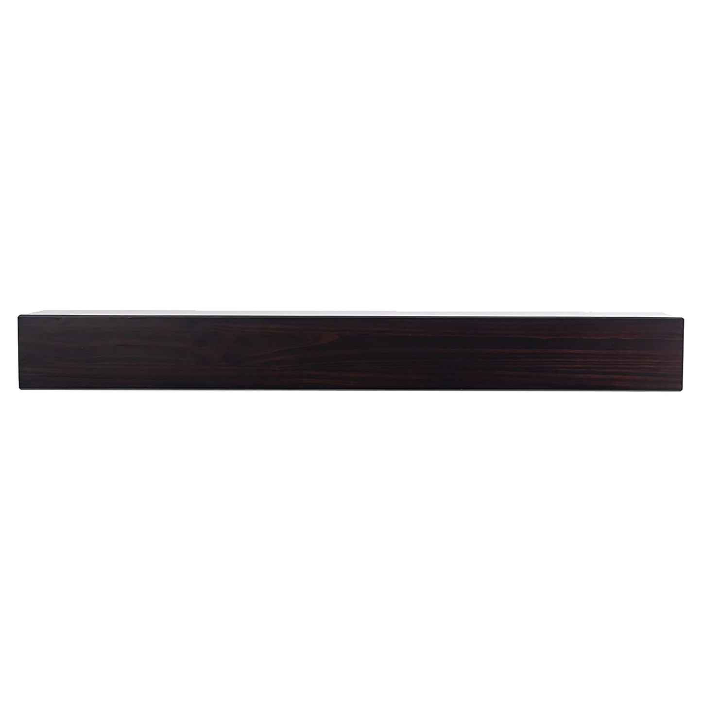 Mantels Direct 60-in W x 6-in H x 9-in D Coffee Bean Pine Hollow Farmhouse Fireplace Mantel HOUSTON-60-COFBN