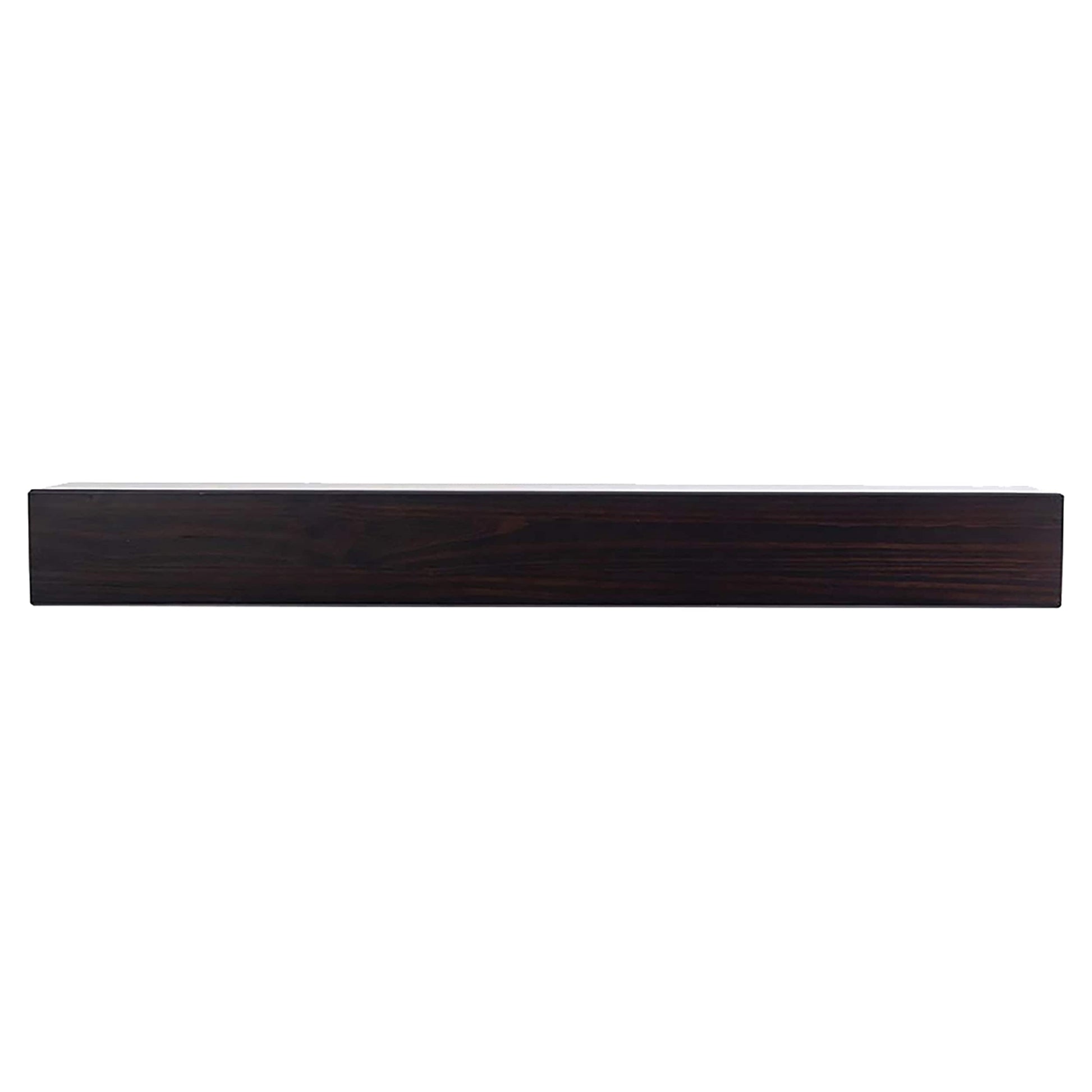 Mantels Direct 72-in W x 5.5-in H x 9-in D Coffee Bean Pine Hollow Modern Fireplace Mantel AUSTIN-72-COFBN