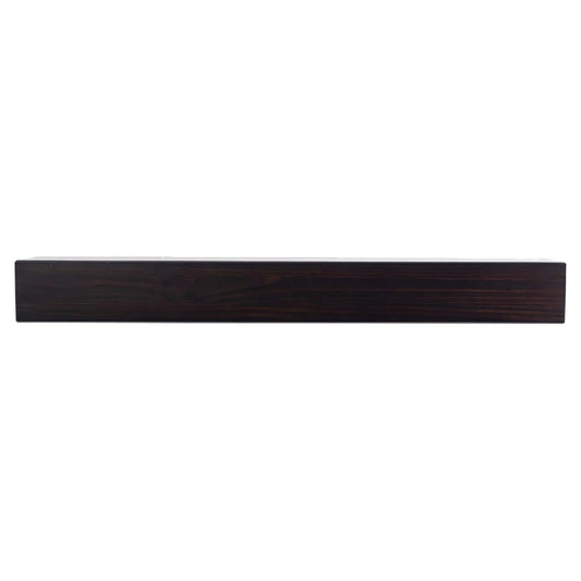 Mantels Direct 72-in W x 5.5-in H x 9-in D Coffee Bean Pine Hollow Modern Fireplace Mantel AUSTIN-72-COFBN