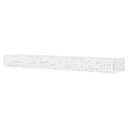 Country Living 48-in W x 5.5-in H x 9-in D White Wash Pine Hollow Farmhouse Fireplace Mantel HATTERAS-48-WW