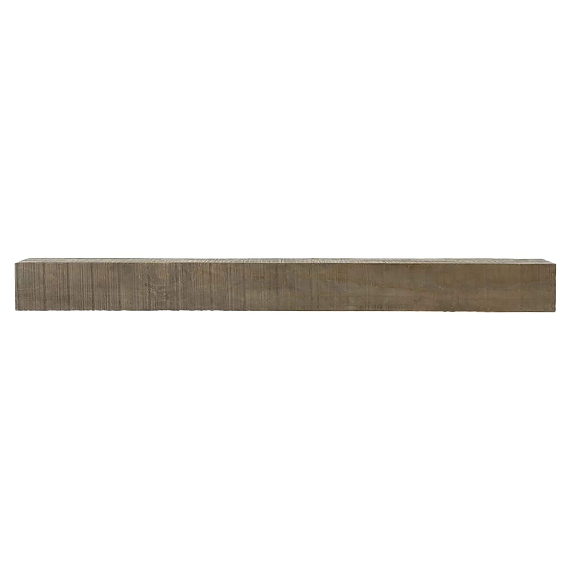 Country Living 72-in W x 5.5-in H x 9-in D Beach Sand Pine Hollow Farmhouse Fireplace Mantel STOCKBRIDGE-72-BSND