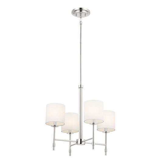 Kichler Ali 4 -Light Polished Nickel Traditional For Use in Bedrooms, Dining Rooms, Foyers, Kitchens, Living Rooms Chandelier 5269738