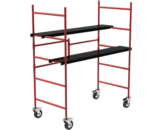 Build Frames Steel 5.12-ft H x 3.65-ft L Adjustable Rolling Scaffold 900-lb MPMFS5+BFL