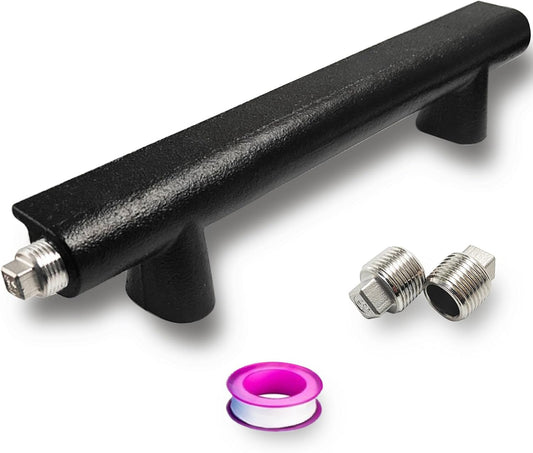 Universal Cast Iron Gas Log Lighter for Gas Fireplace Logs, 14 Inch Gas Fireplace Burner for Natural Gas Only, Natural Gas Igniter Kit for logs Burning Fireplaces, for Gas Fireplace Parts