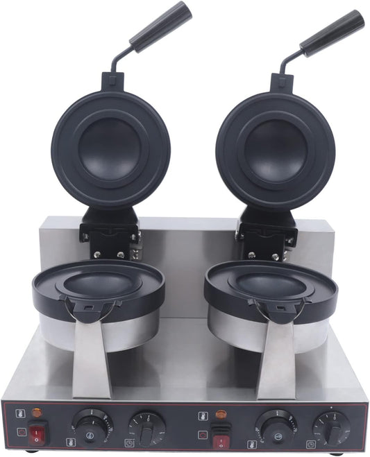 LYNICESHOP Panini Press Grill, 2.4KW Commercial Dual Panini Press Sandwich Maker Grill Electric Burger Toaster Non-Stick Double Sided Plates Sandwich Maker Electric Indoor Grill for Home, Bakeries