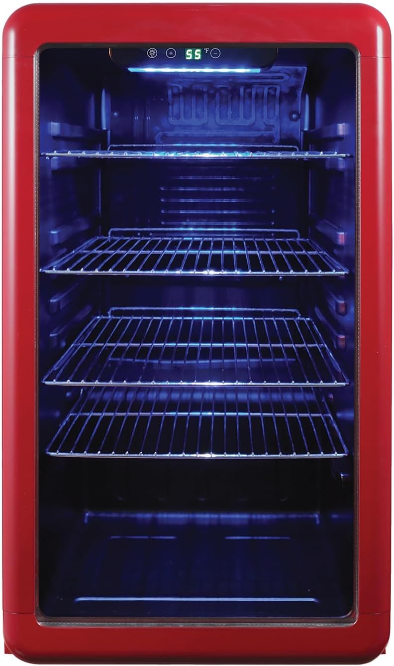 Magic Chef MCB34CHR Beverage Cooler, Red