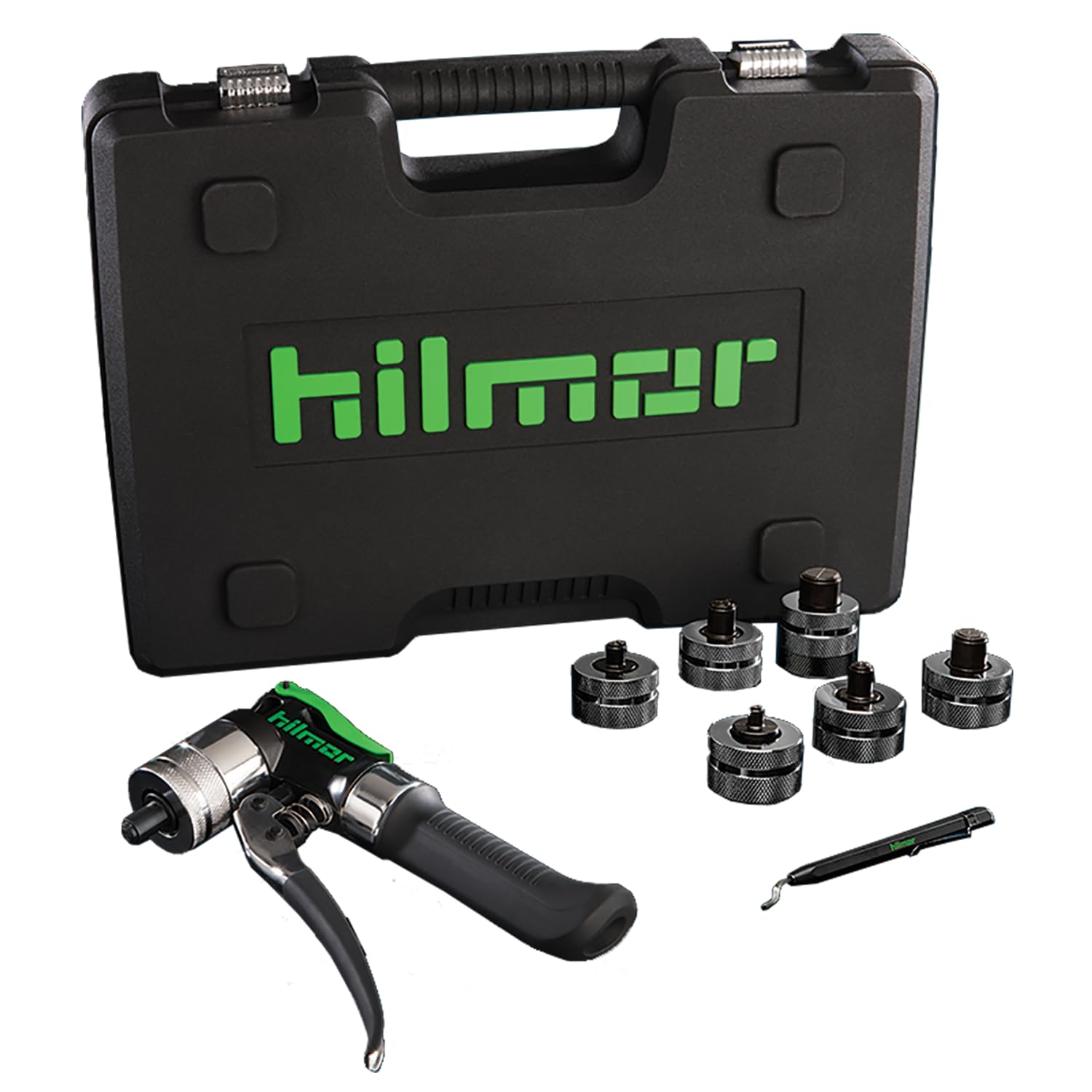 Hilmor 1839015 Compact Swage Tool Kit with Case, HVAC Tools and Equipment for Maintenance and Repairs, Single Hand Operation, Black