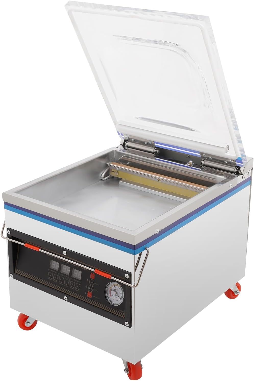 Chamber Vacuum Sealer Kitchen Packaging Machine, DZ-260C Kitchen Food Chamber Vacuum Sealer, 110V Packaging Machine Sealer for for Fresh Meats, Fruit Saver, Home, Commercial Using (13"\/800W\/DZ-320)