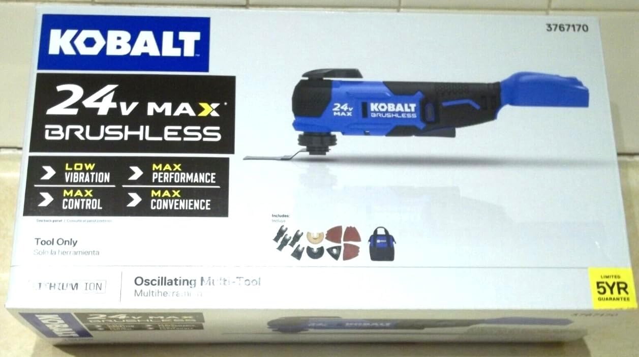 Kobalt 18-Piece Cordless 24-Volt Max Oscillating Tool Kit