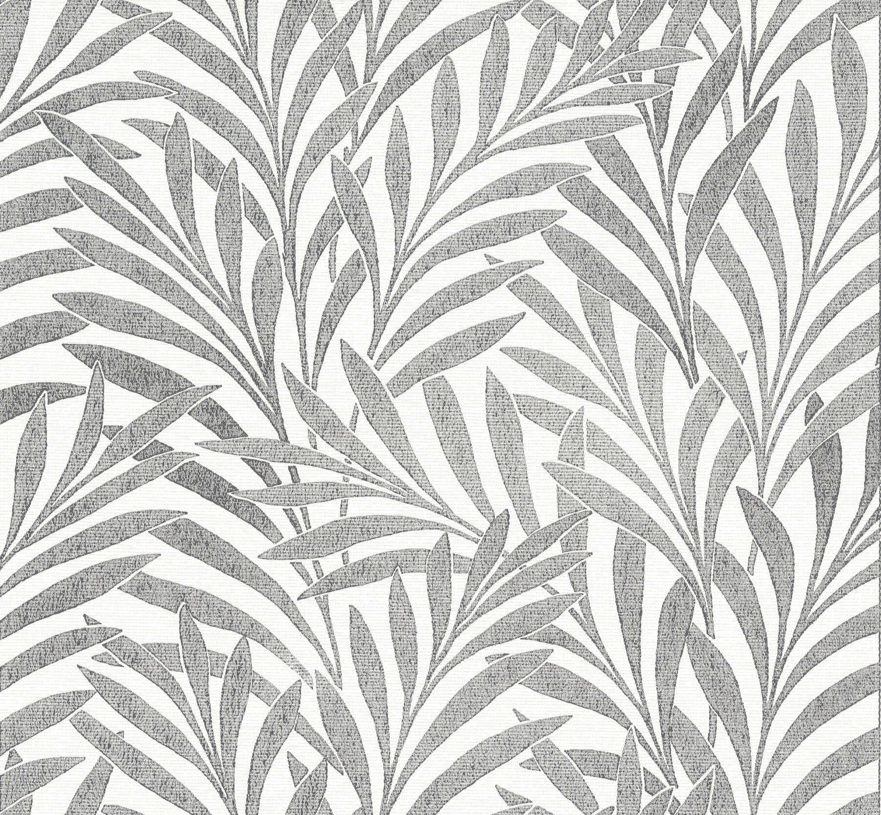 York Wallcoverings Ronald Redding Handcrafted Naturals 60.8-sq ft Black Grasscloth Ivy/Vines Unpasted Wallpaper