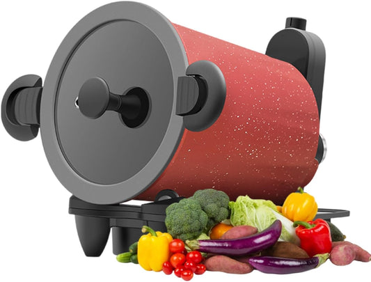 Smart Multi-Cooker with 360° Rotating Heating - 5-Layer Alloy Pot, Non-Stick Stir-Fry Machine, Portable for Home, Camping & Travel