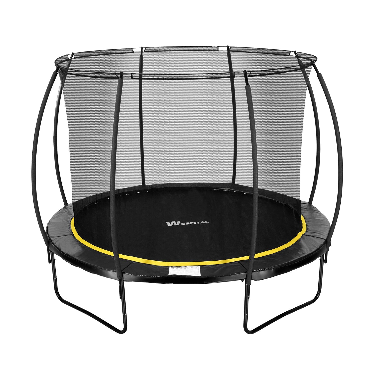 Flynama 12 ft. Outdoor patio Trampoline with Safety Net and Ladder