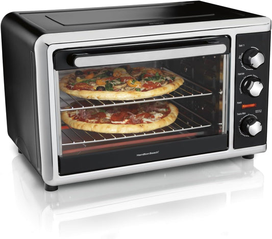 Hamilton Beach 31105D Countertop Oven with Silver, Black
