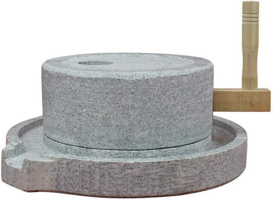 Gnirue Natural Granite Handmade Stone Mill\/Grinder (Small)