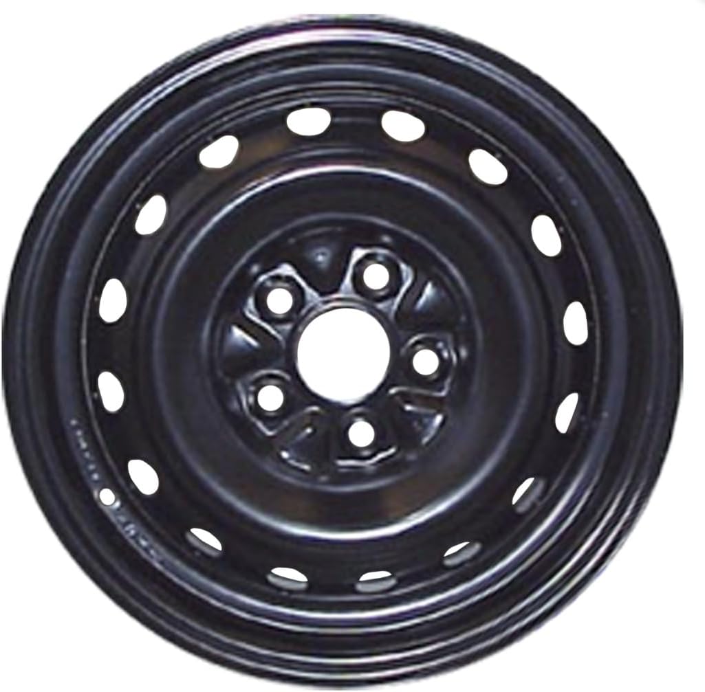 14x6" Reconditioned Factory OEM Black Steel Wheel Rim for 1996-2000 Dodge Caravan | 2077