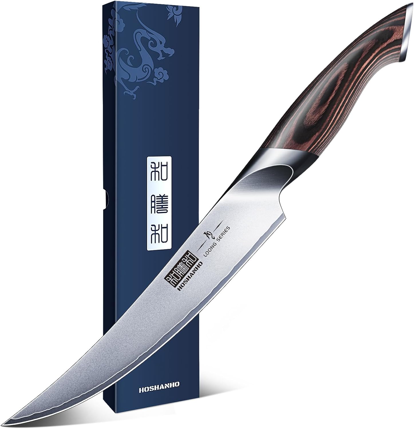 Boning Knife 6 Inch, High Carbon Stainless Steel Fillet Knife for Fish, Professional Japanese Sharp Kitchen Filleting Knives for Meat Cutting