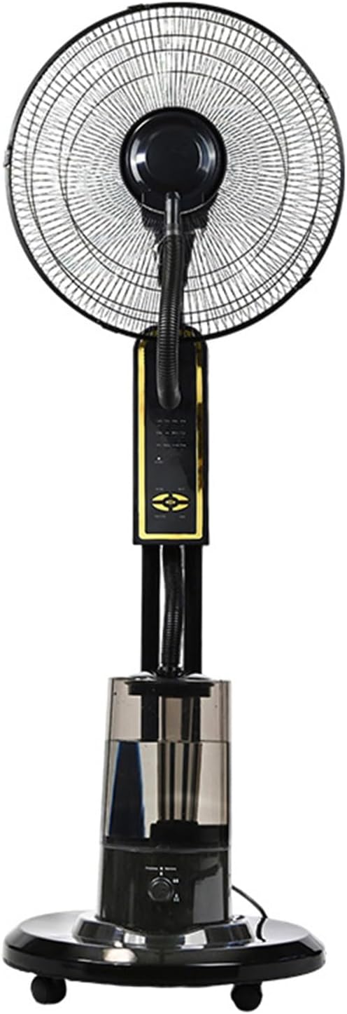 Remote Controlled Misting Fan, with 4L Water Tank, 90° Oscillation and 3 Cooling Speeds, for Office Outdoor Camping Bedroom