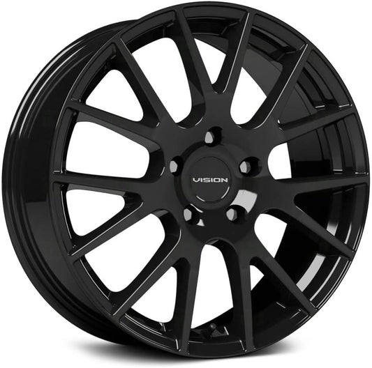 Vision 18 Hellion 17x7.5 5x4.5" +40mm Gloss Black Wheel Rim 17" Inch 18A7765GB40