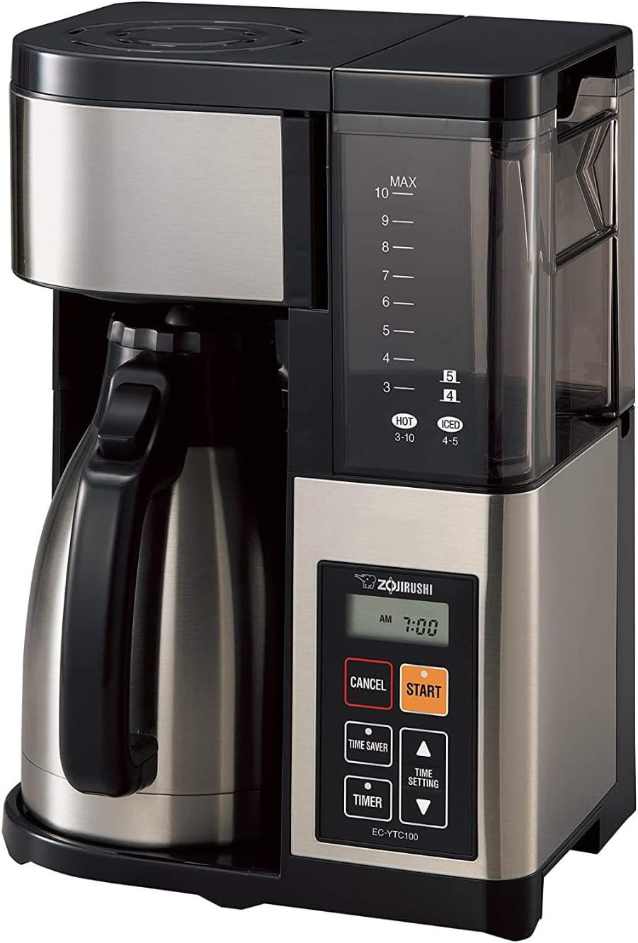 Zojirushi EC-YTC100XB 10-Cup Coffee Maker (Stainless Steel\/Black)