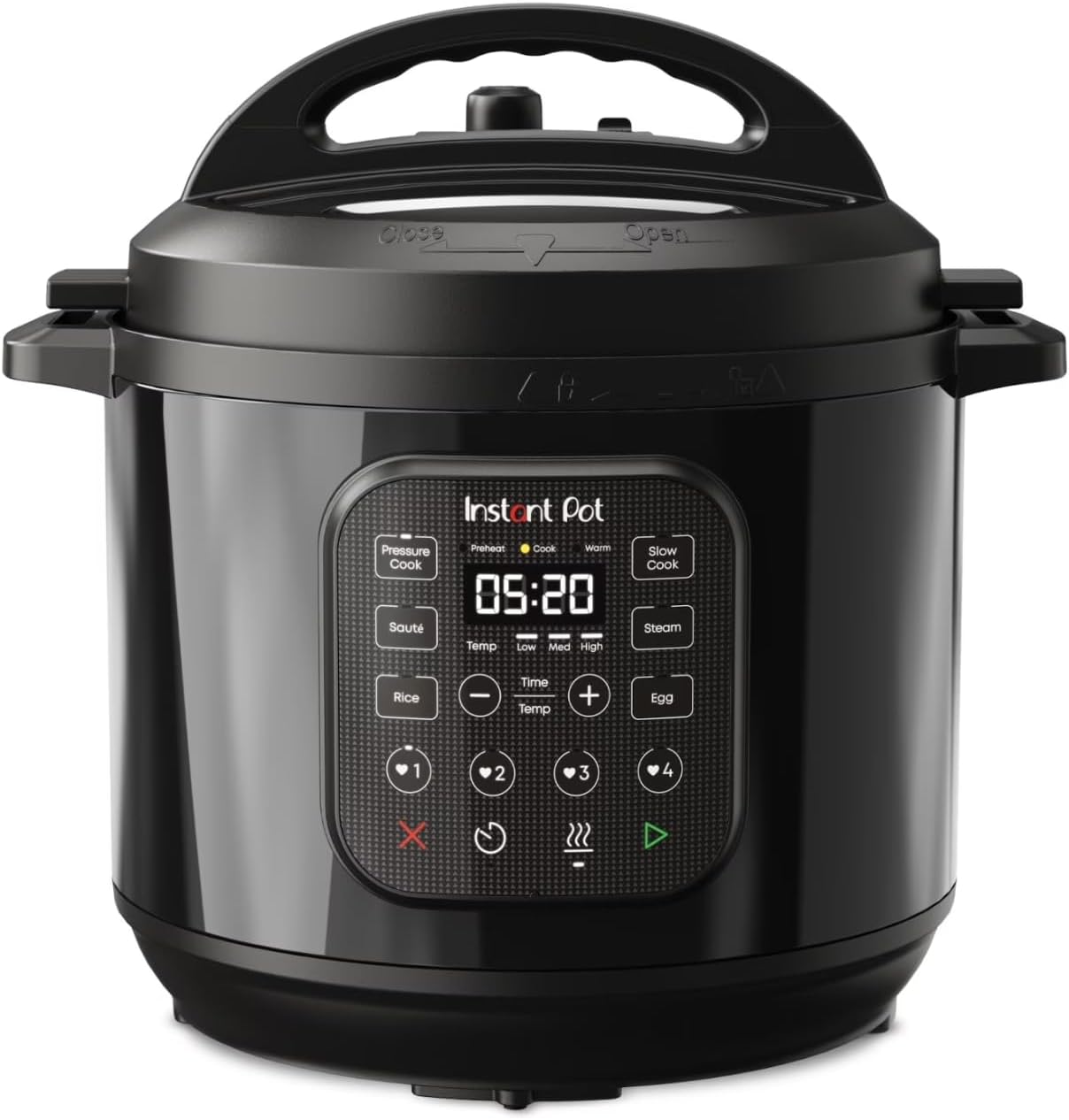 Instant Pot 8Qt-RIO Chef Series 7-in-1 Multi-Cooker, Pressure Cooker, Slow Cooker, Nonstick Pot, Easy Steam Release, Dishwasher-Safe, 1200W, Black