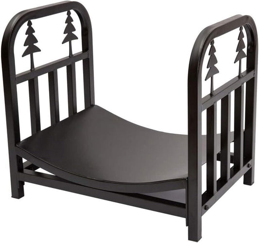Outdoor Fireplace Firewood Rack Log Store Firewood Rack Christmas Tree Firewood Holder Black Metal Wood Holders Firewood Outdoork Heavy Duty Log Rack Fireplace Tools(