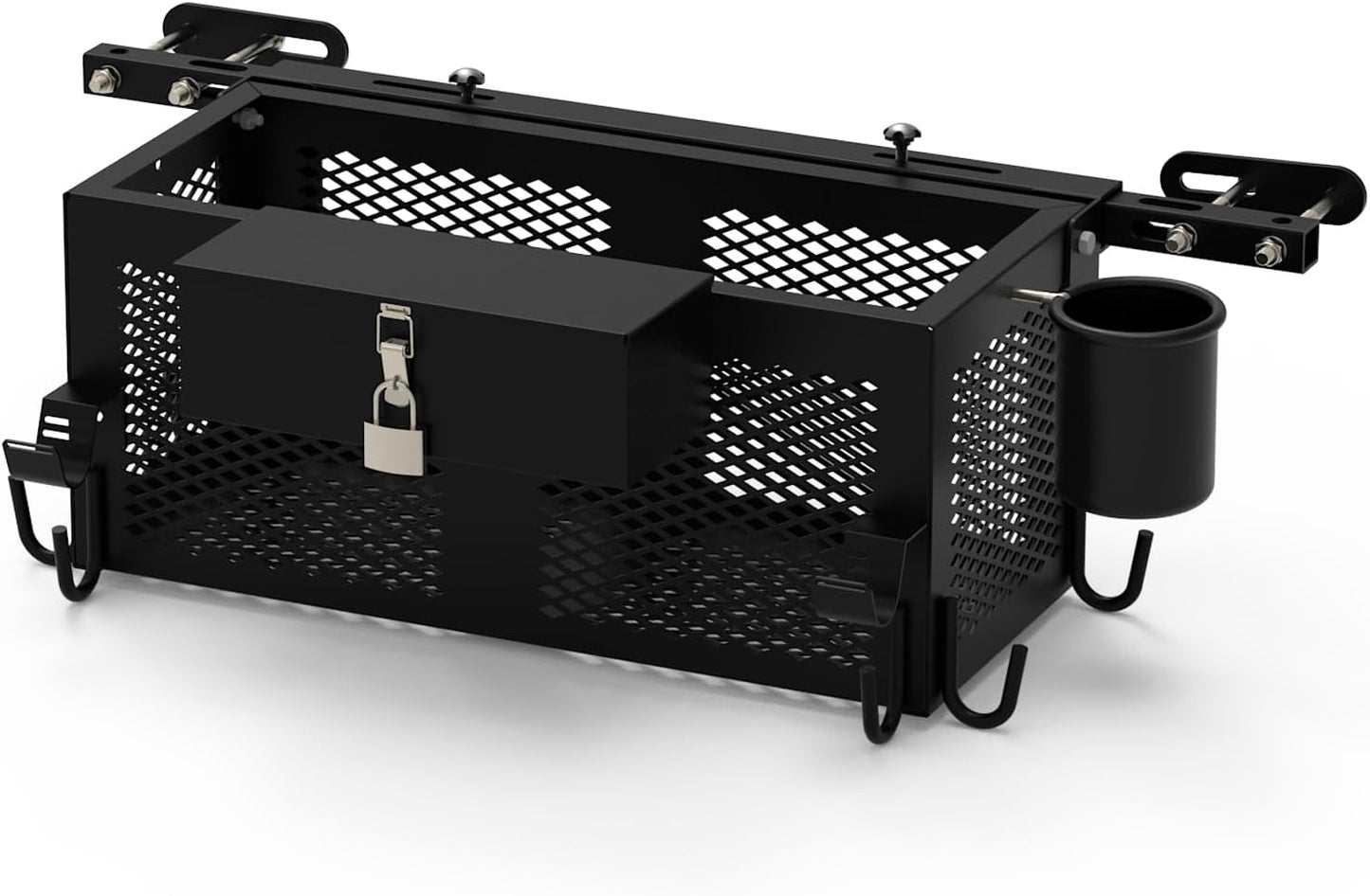 Heavy Duty Tractor Tool Box, Tractor Basket Accessories 24"x10"x10" Fits Most Tractor and Zero Turn Mower