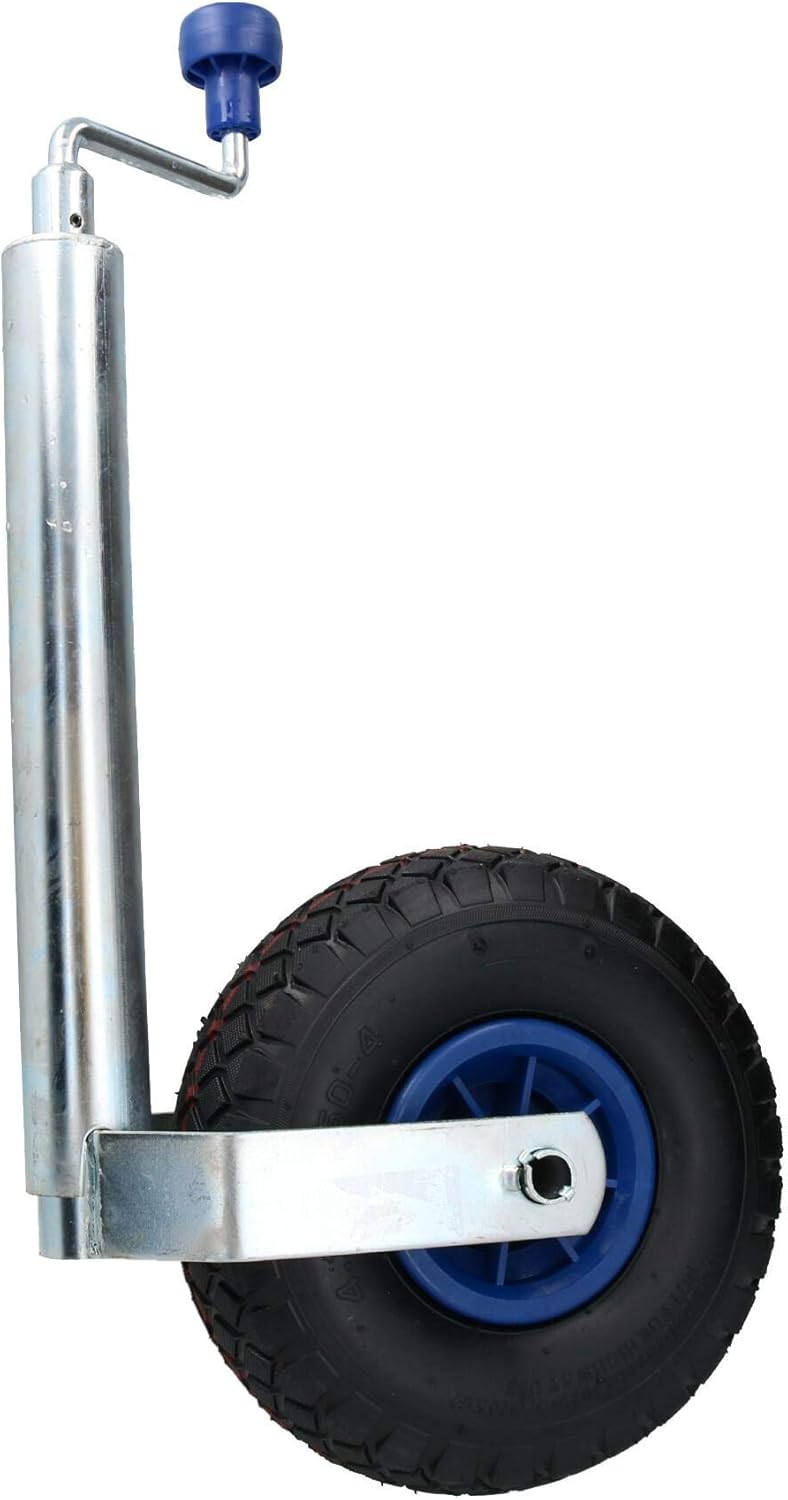 48mm Heavy Pneumatic Jockey Wheel for Caravan Boat Trailer 260mm Wheel