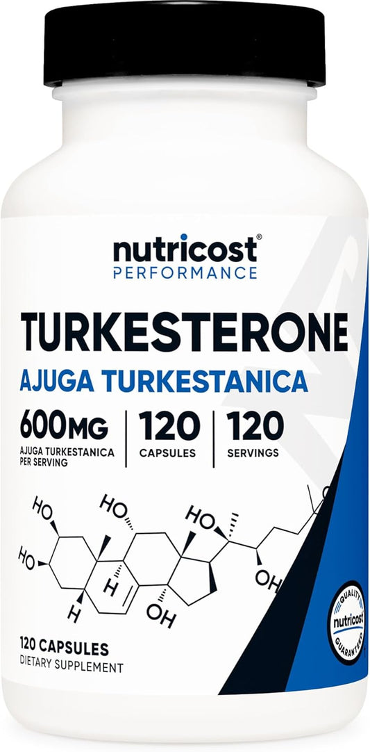 Nutricost Turkesterone Dietary Supplement 600mg, 120 Capsules - Vegetarian, Non-GMO & Gluten Free
