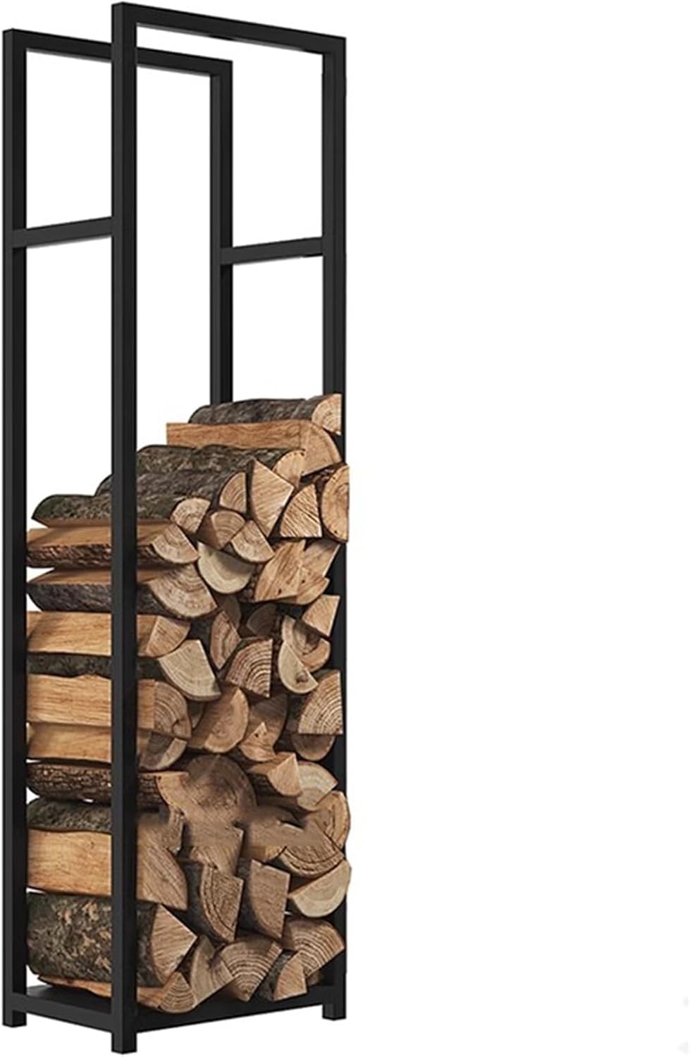 GTPBAO Tall Fire Wood Racks Steel, Wood Stacking Holder for Lumber Store\/Burning Stove\/Tool Shed, Floor Standing