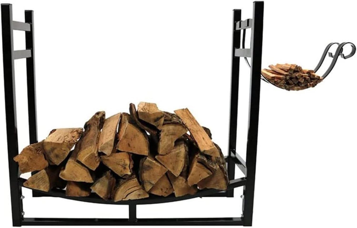 Outdoor Fireplace Firewood Rack Firewood Holder Outdoor Firewood Racks Heavy Duty Wood Stackers Firewood Holder Bracket Log Store Fireplace Wood Holder Wood Log Store(