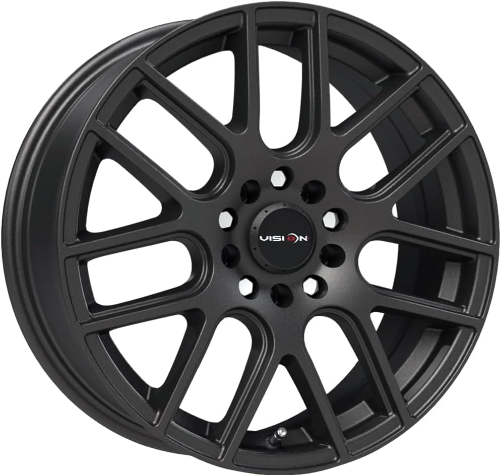 Vision 426 Cross 16x7 5x112 +38mm Matte Black Wheel Rim 16" Inch