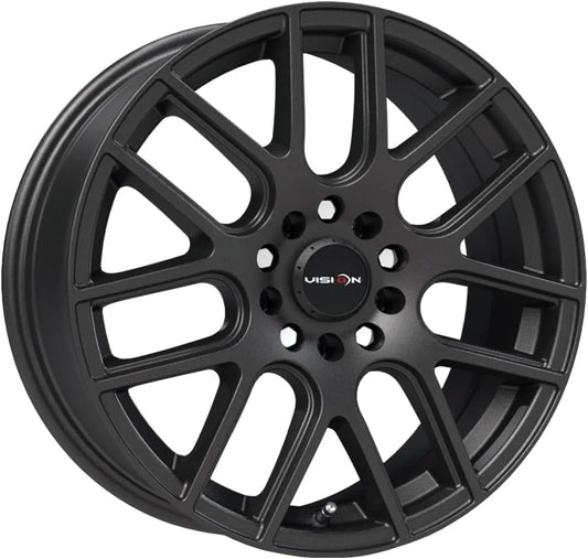 Vision 426 Cross 16x7 5x112 +38mm Matte Black Wheel Rim 16" Inch