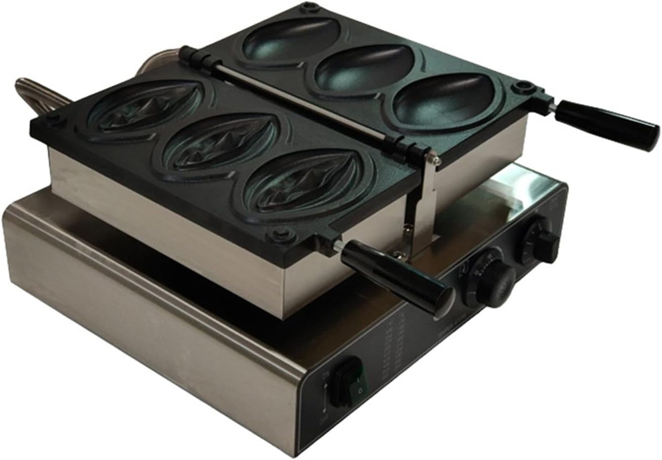 Strange Shape Mini Waffle Maker - Make Breakfast with 3 Molded Design,Stainless Steel Waffles Maker,Electric Non-Stick Breakfast Appliance,50-300℃/122-572°F Adjustable,with Temperature & Time Control