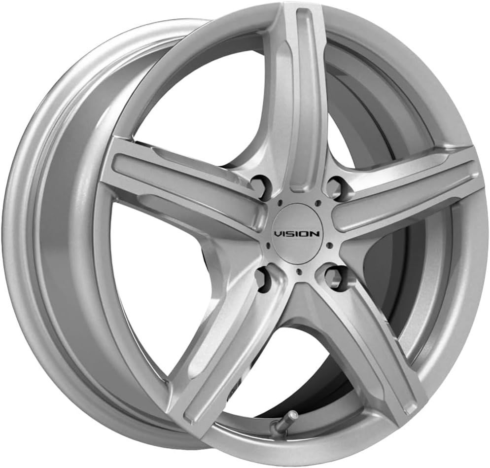 Vision 469 Boost 15x6.5 4x100 +38mm Silver Wheel Rim 15" Inch