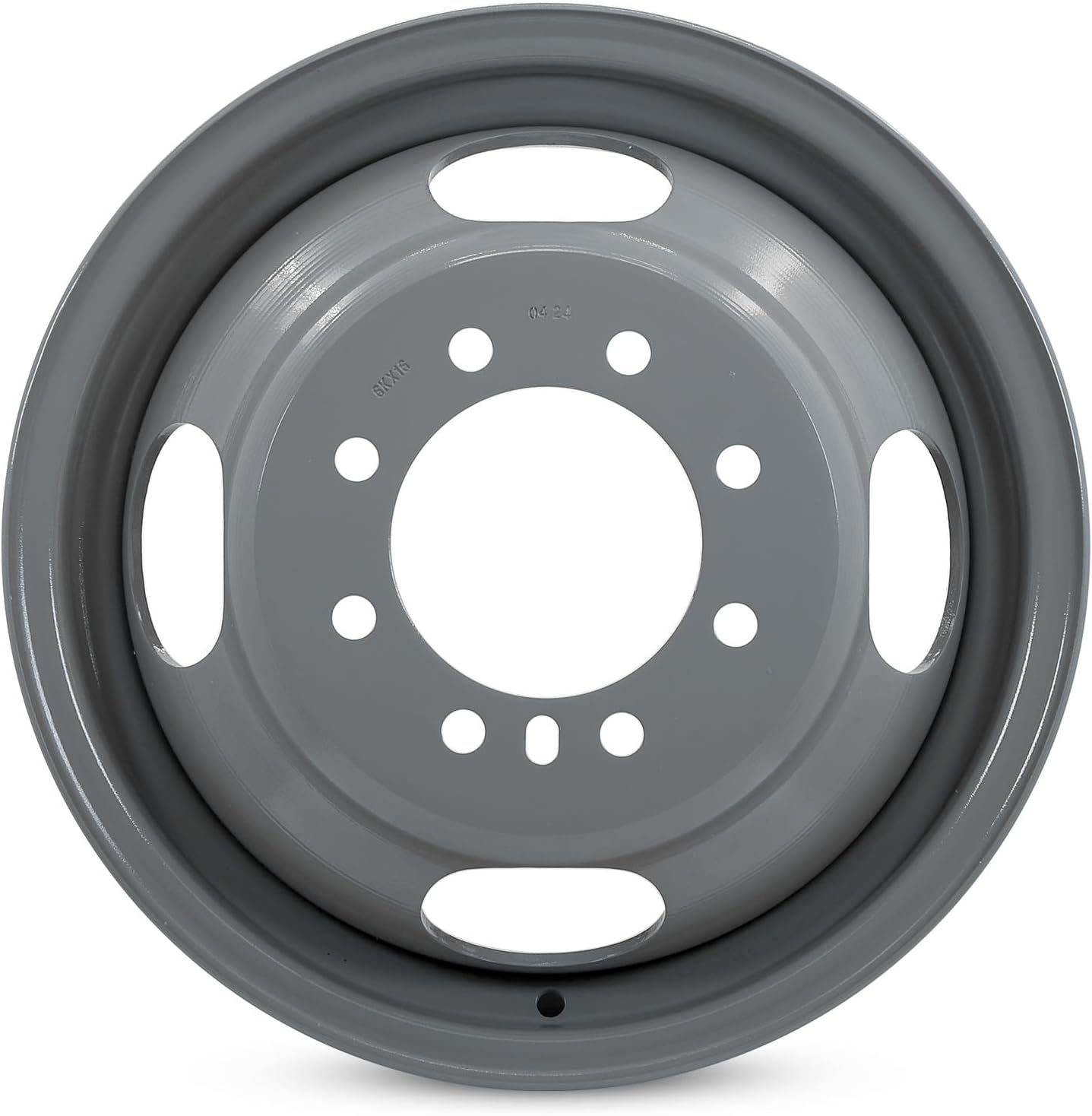 New Single 16" 16x6 Inch Steel Wheel for 1985-1997 Ford F350 DRW | OEM Design Replacement Rim | Painted Grey | Direct Fit - OE Stock Specs | 3037