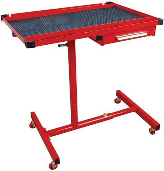 ATD Tools (7012 Heavy-Duty Mobile Work Table with Drawer,Red