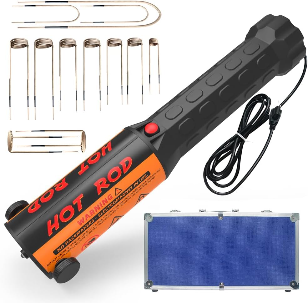 Solary Induction Bolt Heater Tool, 1100W 110V Bolt Induction Heater with 12 Coil, Micro Induction Heater Tool for Rusty Screw Removing, Magneticheat