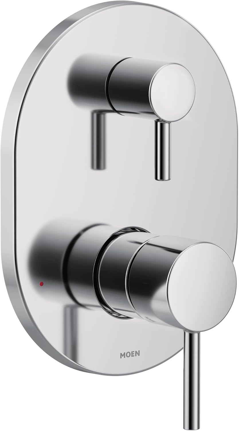 Moen Align Chrome M-CORE 3-Series 2-Handle Shower Trim with Integrated Transfer Valve, Valve Required, UT3290