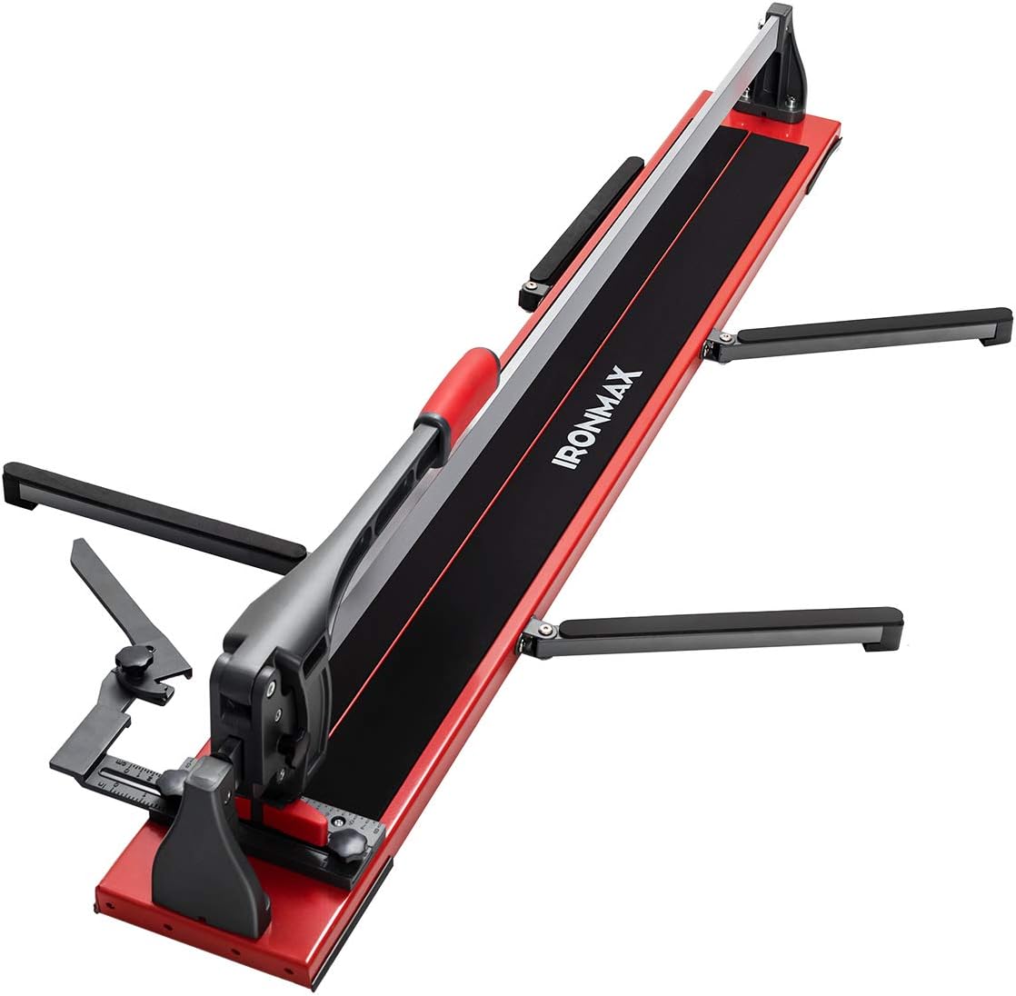 ERGOMASTER Manual Tile Cutter 48 Inch with Ergonomic Handle & Tungsten Carbide Cutting Wheels, Porcelain Ceramic Floor Tile Cutter with Anti-Skid Feet and Removable Scale （48 Inches）