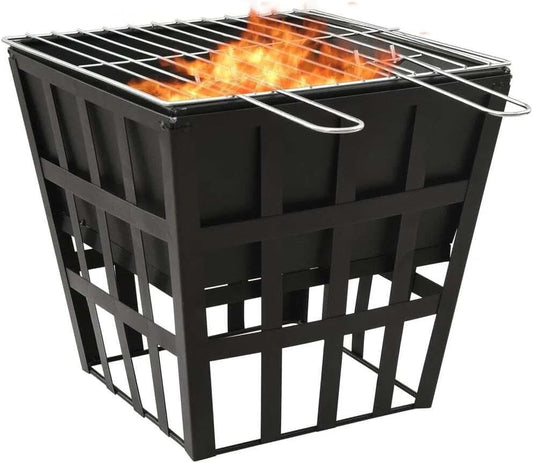 for 2-in-1 Fire Pit and BBQ 13.4 x13.4 x18.9 Steel