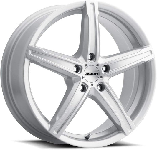 Vision 469 Boost 17x7 5x120 +38mm Silver Wheel Rim 17" Inch