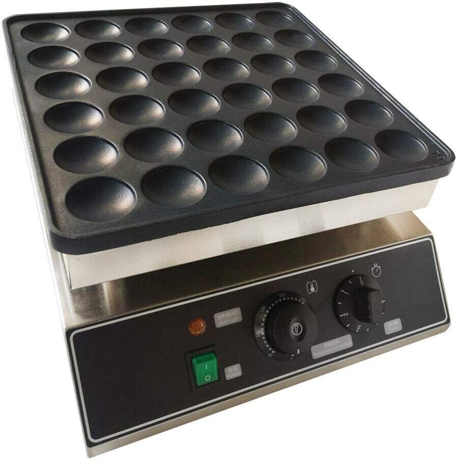 Commercial 36 Holes Electric Mini Dutch Poffertjes Pancake Maker Bake Machine